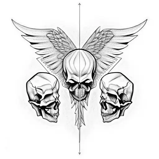Wings Skull