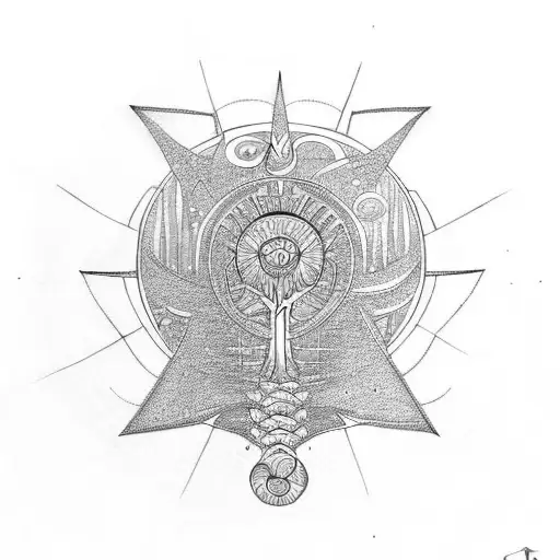Thoth Sun Tree Of Life Biomechanical