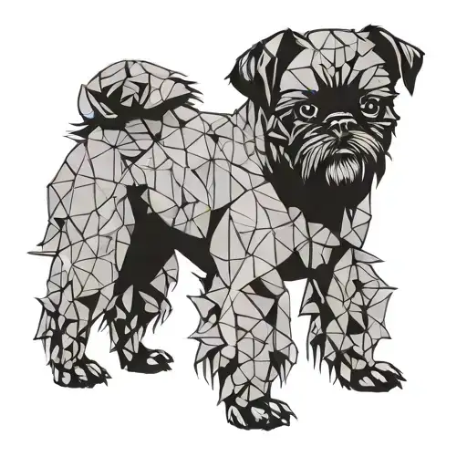 Brussels Griffon Dog Silouette