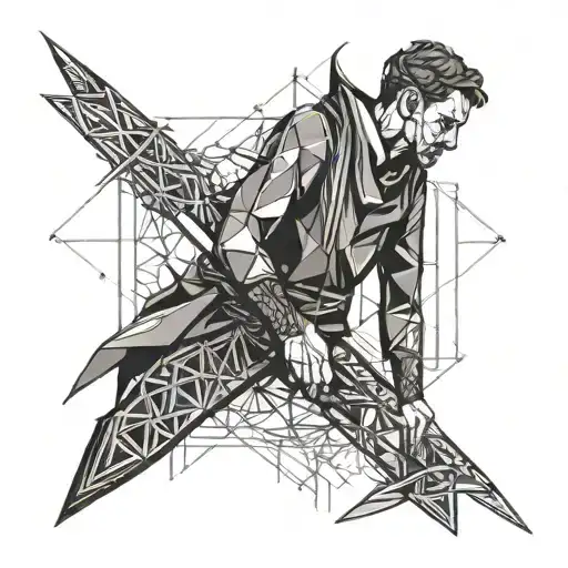 Stabbed Man With Sword Going