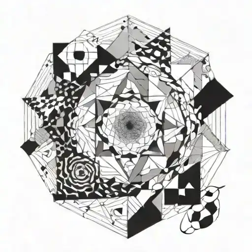 Abstract Big Bang Of Morphic Lines