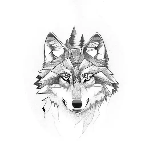 Wolf With Slighty Blue Coloring