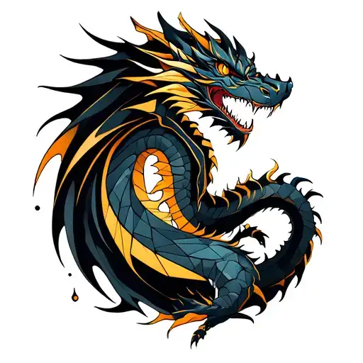 Dragon Surrounds Arm