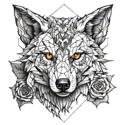 Big Bad Wolf With Rose