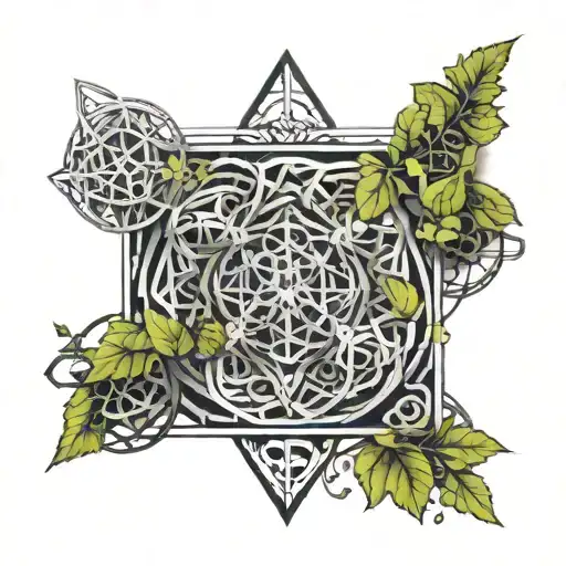 Car Parts Entangled In Vines