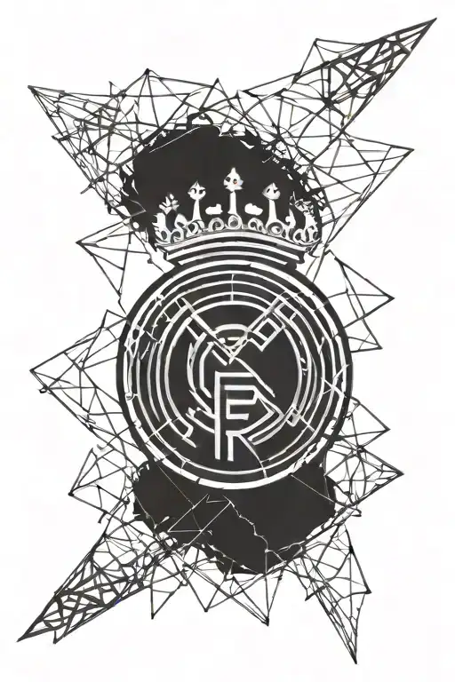 Black Real Madrid Logo