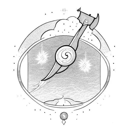 Bow And Arrow And Fire And Jupiter