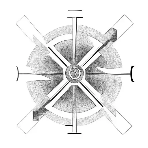 Christian Cross With The Numbers 1971 And 1973 Inside
