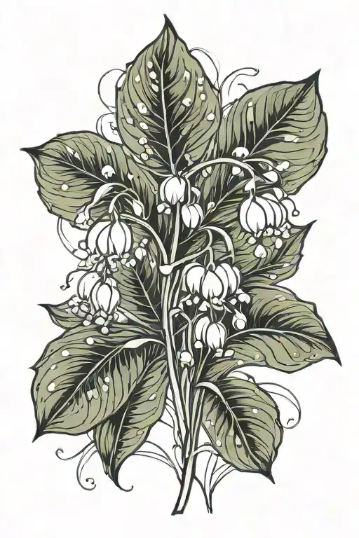Sprig Of Lily Of The Valley