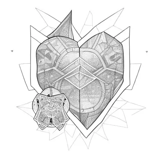 Broken Heart Down Middle