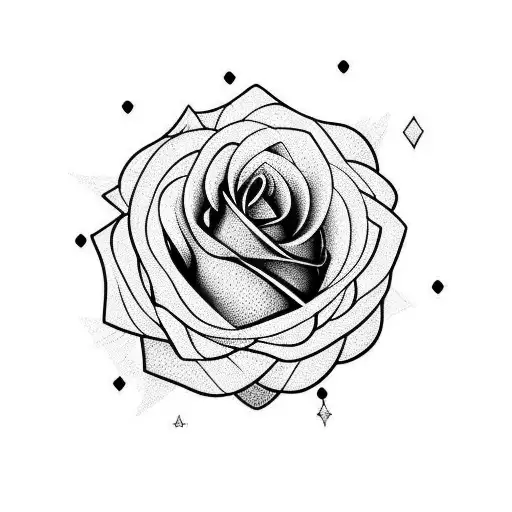 Rose In The Shape Of Heart