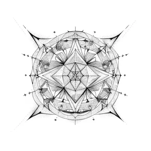 The Constellation Of Saggitarius In A Crescent Moon