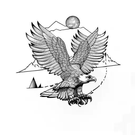 Eagle And A Mountain