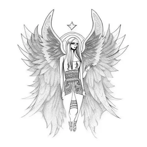 Name Semija With Angel Wings And Bosnia