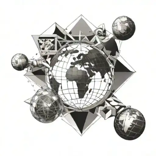 Atlas Lifting The Earth Globe