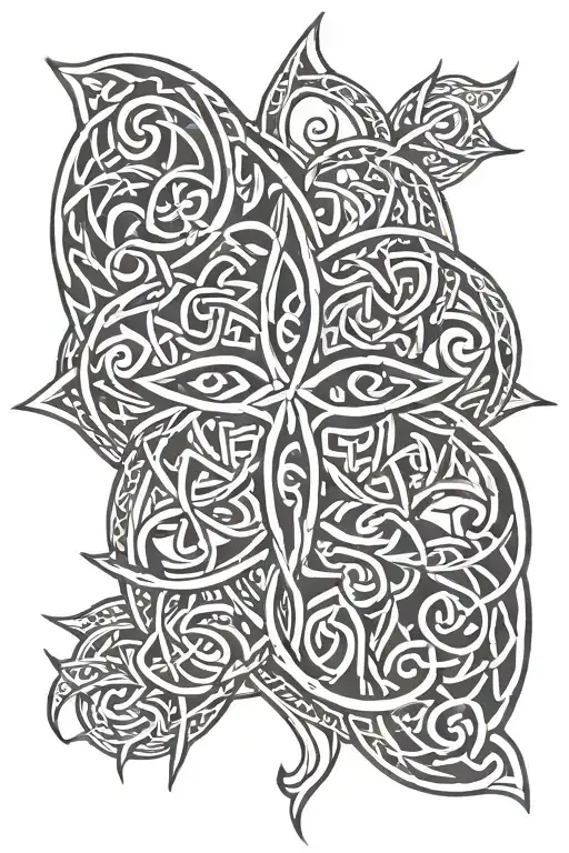 Celtic Symbols Intertwined