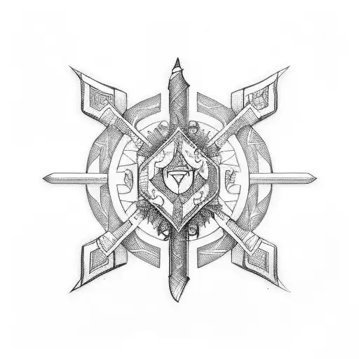 Sword Made Of Electronic Circuit