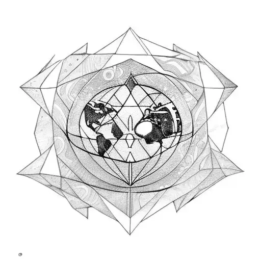 Taurus Symbol And Earth Symbol And Venus