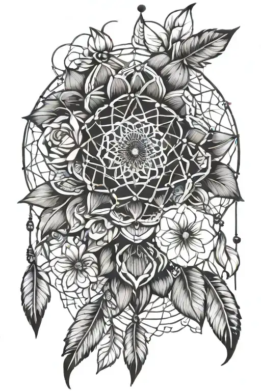 Dream Catcher And Lotus Flower Bouquet