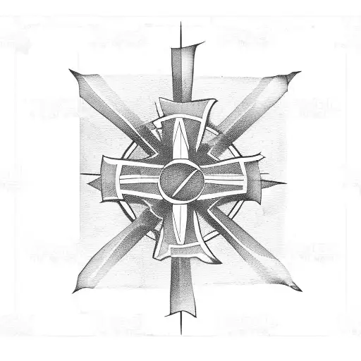 Christian Cross With Lebanese Cedar Tres