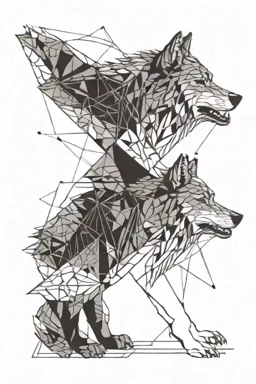 Alone Wolf Tattoo For Arm