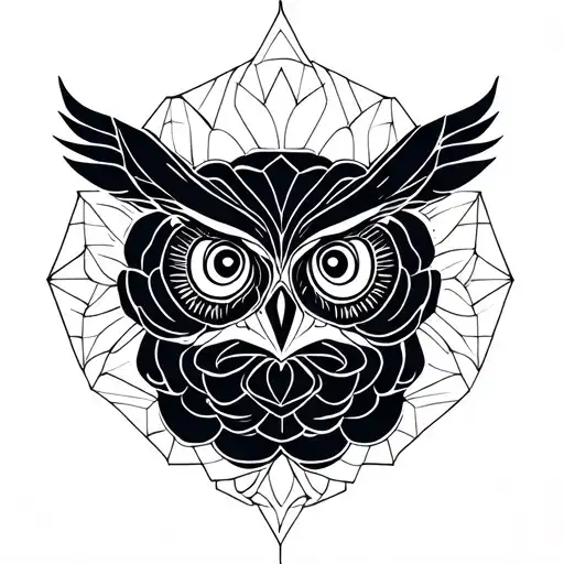 Owl And Rose