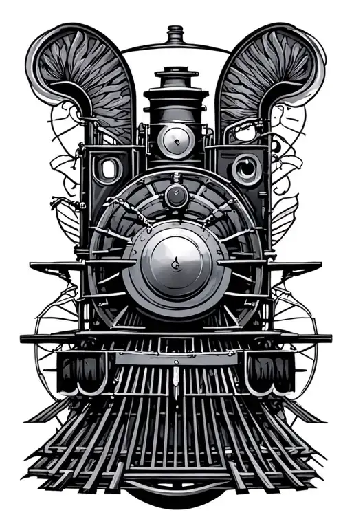 Front Steam Train