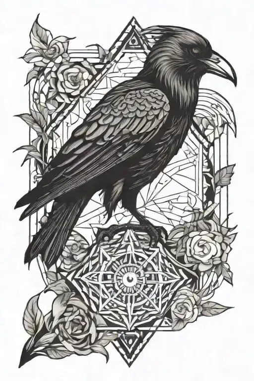 Crow Witch Casting Spells