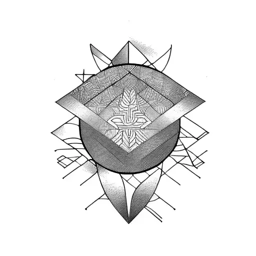 Vines With Sunset In A Rectangle