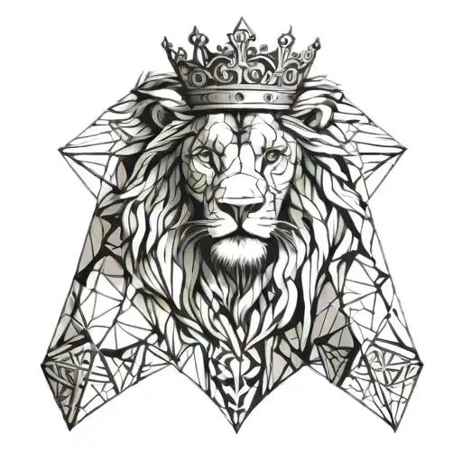 Lion Wearing A Crown