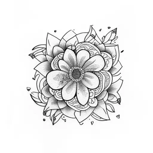 Armband With Watercolor Flowers