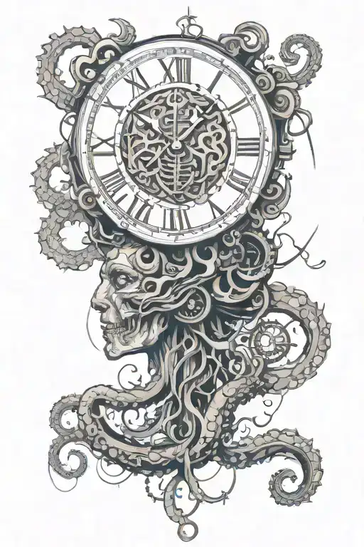 Brain Kraken Multitasking Problems Clock