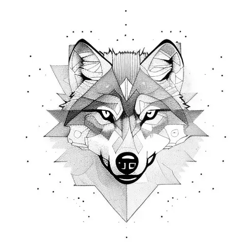 Wolf With Shapes