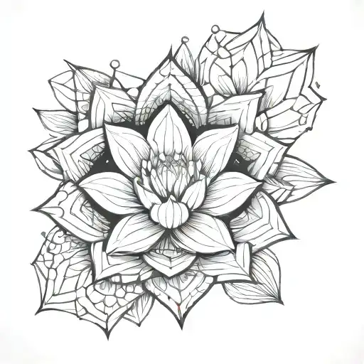 Lotus Flower Surrounded