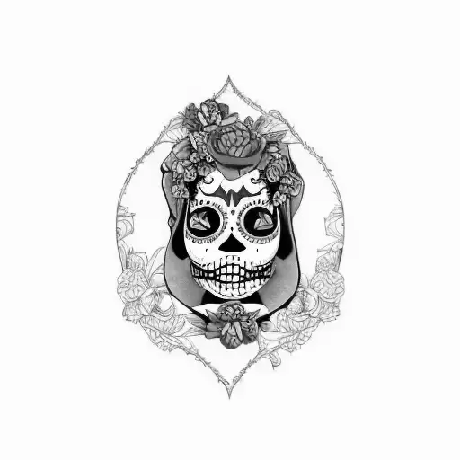 Stitch Mexican Catrina