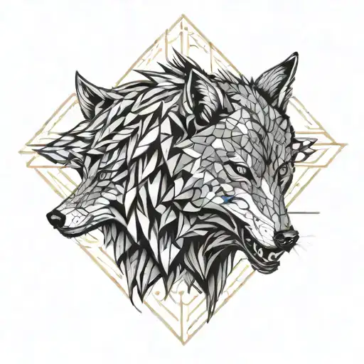 One Angry Wolf Second Wolf Sad