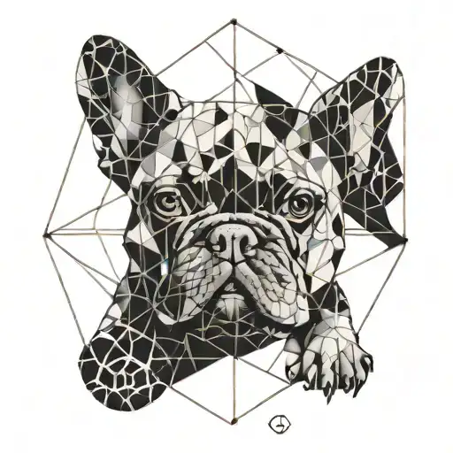 Dog Paw And French Bulldog