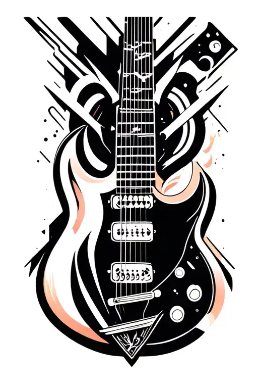 Technogy Music Ai Data Guitar Mythology