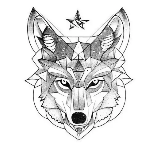 Wolf With Star