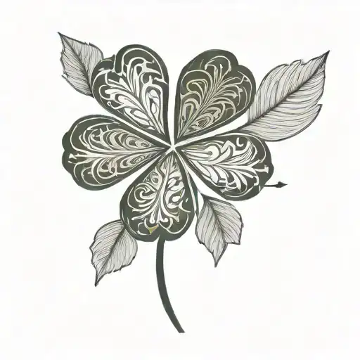 Four Leaf Clover Garnish