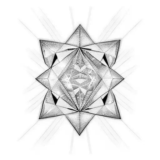 In A Diamond Shape Tattoo Make A Traditional Guitar