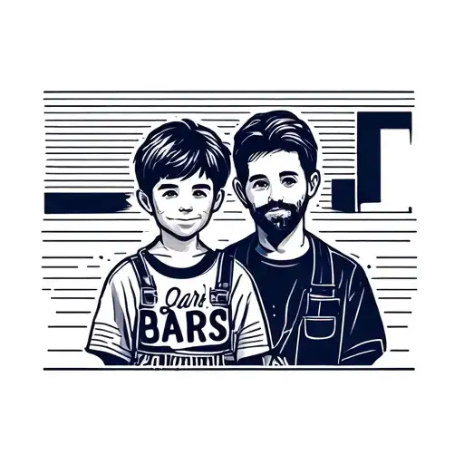 Electrician Dad With Two Kids Names Lars And Hannah