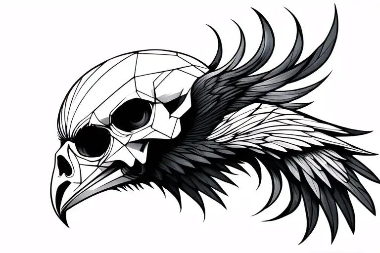 Skull Face Bird