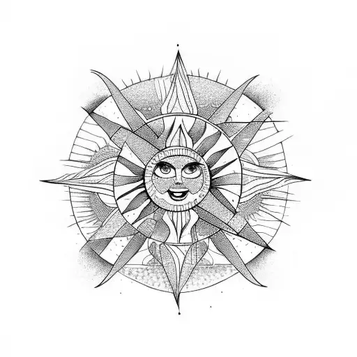 Sun And Storm Inside The Triangle