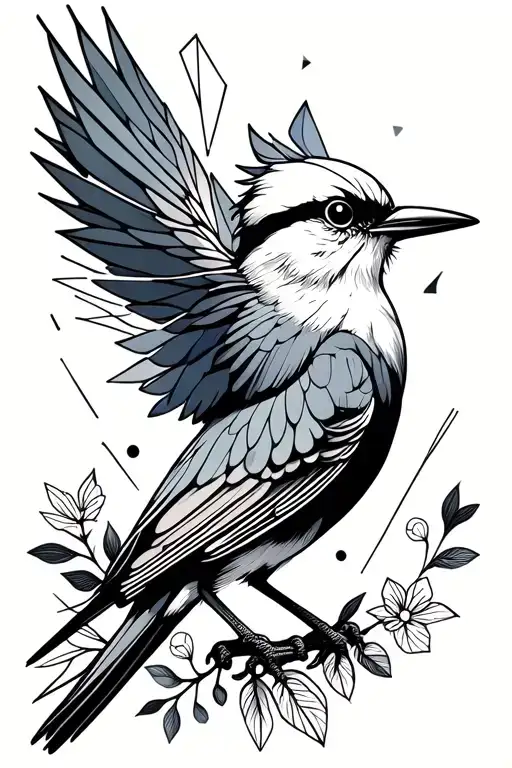 Mockingbird Protecting Baby Girl