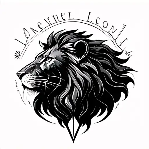 Lion And Name Leonel