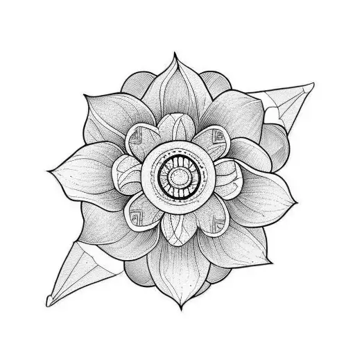 Narcissus Flower Protected By A Warrior