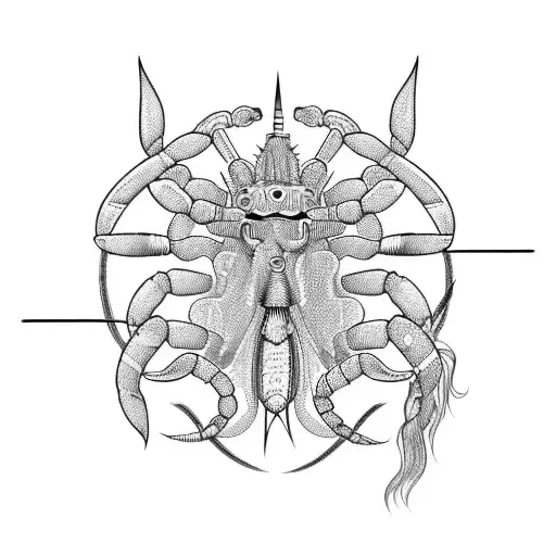 Narcissus Flower And A Warrior And A Scorpion