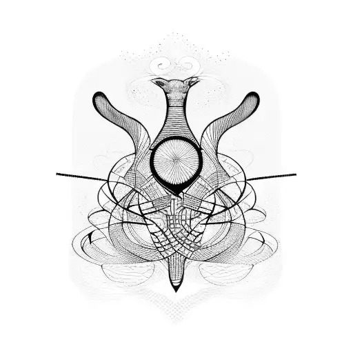 Musical Notes Intertwined With Animal Silhouettes