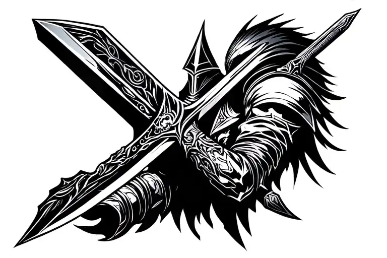 Light Warrior With The Sword Of Graphics